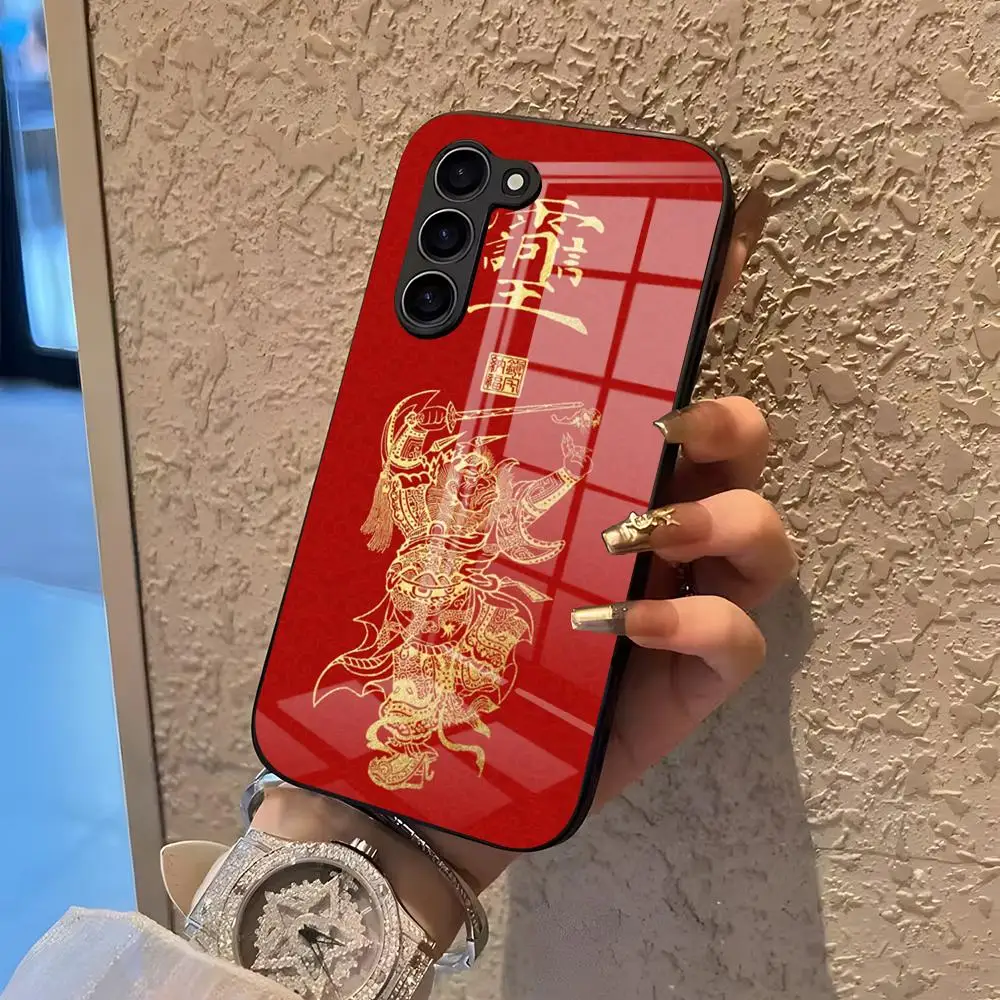 Zhong Kui Phone Case For Samsung S26 S25 S24 S23 S22 Ultra Plus Fe A57 A37 A17 A27 5G Glass Cover
