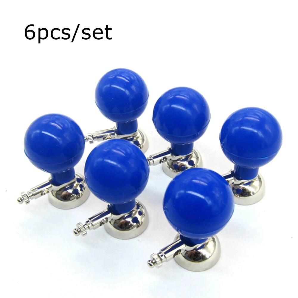 6pcs/set Large size ball Nickel-plated Ekg Suction Electrode,3.0&4.0&snap&clip purpose ， Electrocardiogram electrode