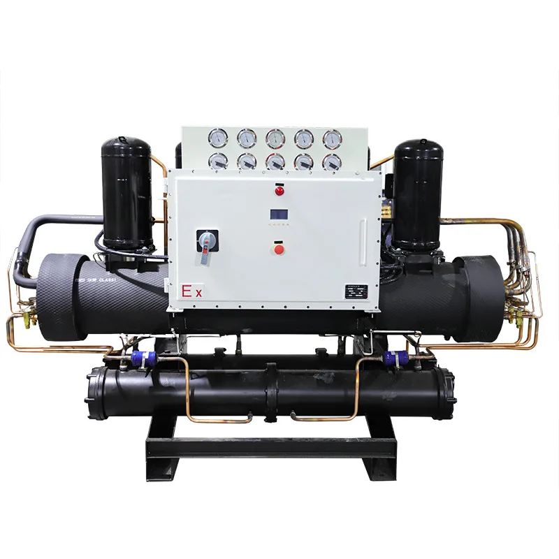 Explosion-proof Water-cooled Open-type Chiller Mold Ice Water Cooling Chiller Unit Circulating Water Industrial Condenser Unit