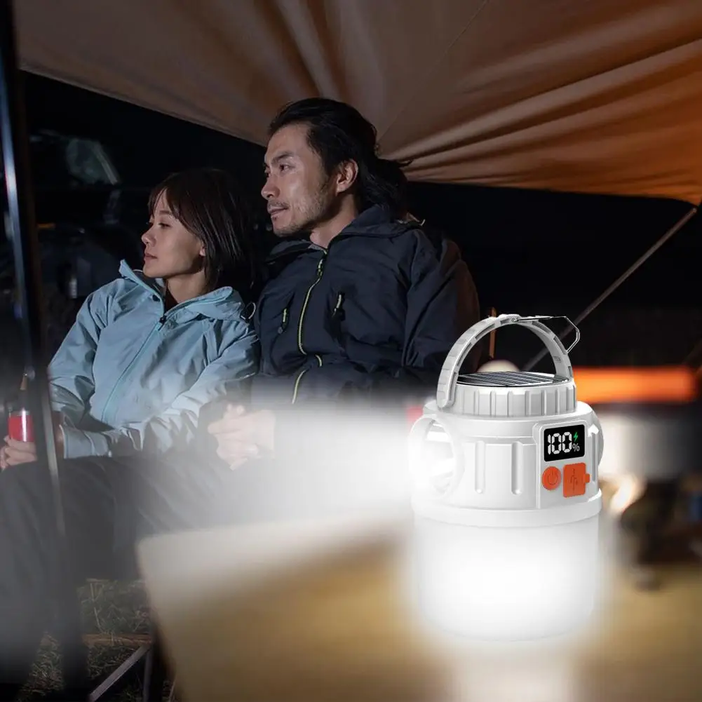 Tent Camping Light Solar-powered Camping Light Solar-powered Camping Lantern with High Brightness Display 5 or 7 Modes