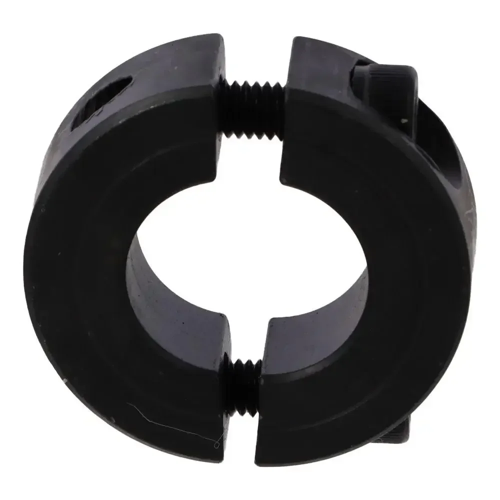 Carbon Steel Shaft Collars Black Inner Diameter 6-55mm Double Split Clamping Collar Hole Retaining Clamp Conveyor Belt Systems