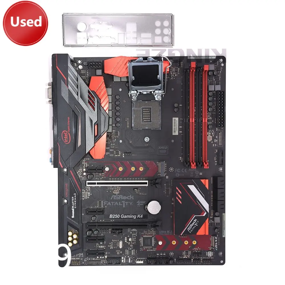 

ASRock B250 Gaming K4 Original Desktop Motherboard B250 LGA1151 DDR4 SATA3 USB3.0 Support I5 7500 6500