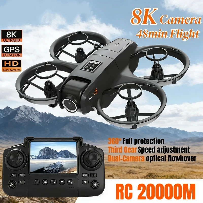 

YL3 Дрон Профессиональный 8K Двойная камера Длительный срок службы батареи GPS WIFI Бесщеточные двигатели Предотвращение препятствий Складной квадрокоптер