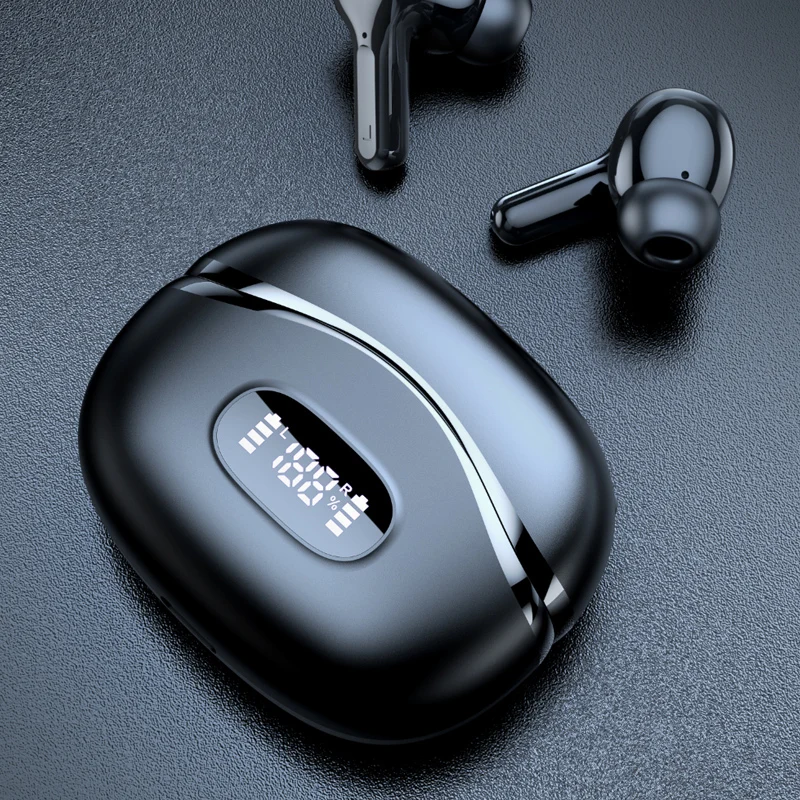 

Bluetooth-наушники Bluetooth 5.3 Наушники Спортивная гарнитура Беспроводные наушники-вкладыши со светодиодным цифровым дисплеем Беспроводные наушники с микрофоном