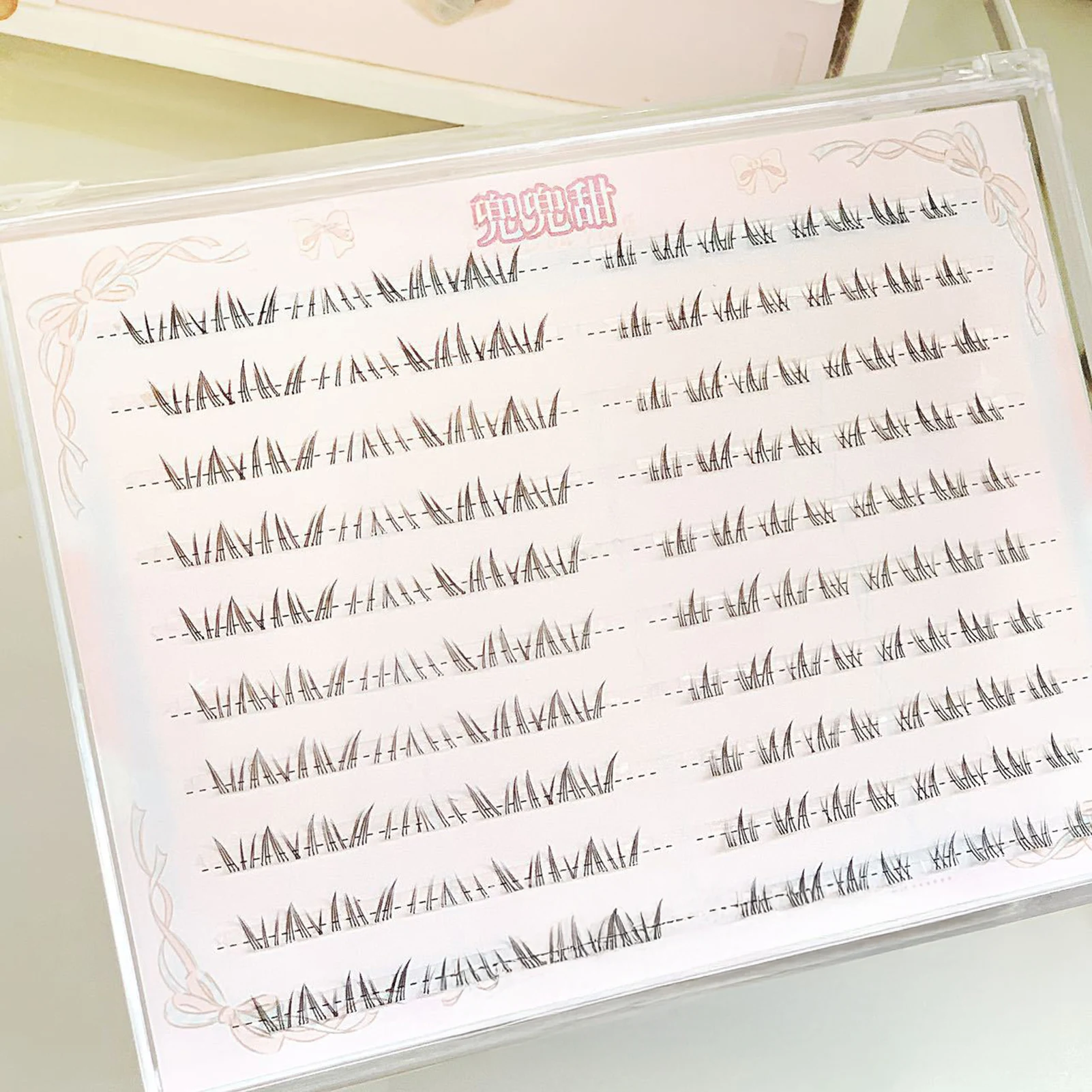 Large capacity No Need Glue Self-adhesive False Eyelashes Fluffy Fish Tail Sunflower Thick Curling Lash Extension DIY Anime Eyes