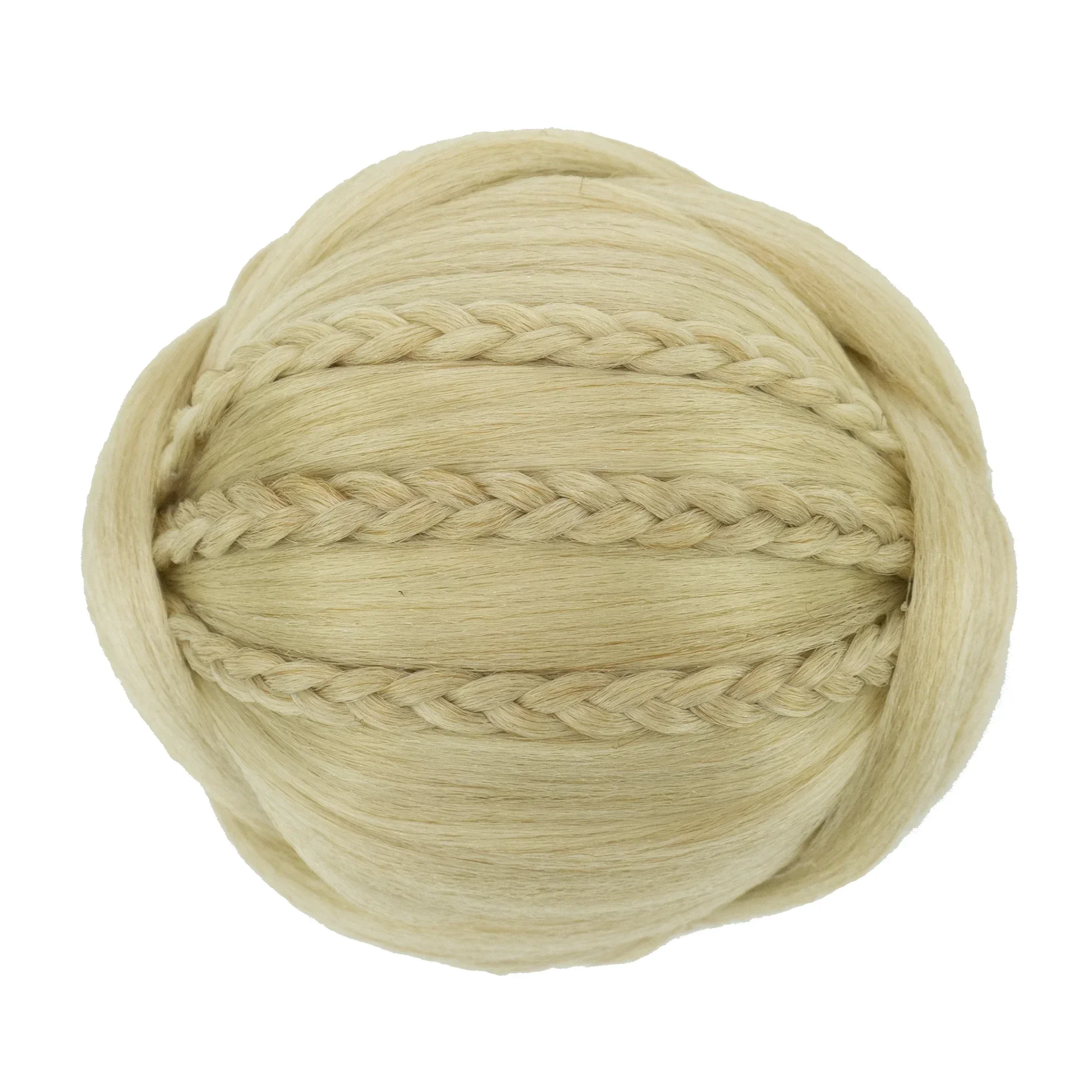 Synthetic Braided Chignon Dancer Hair Cover Donut Hairpieces Scrunchie Hair Buns Wig Updo Wedding Party