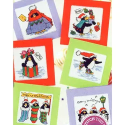 CD004 14ct Cross Stitch Kit Card Package Greeting Card Needlework Embroidery Crafts Counted Cross-Stitching Kits Christmas Gift