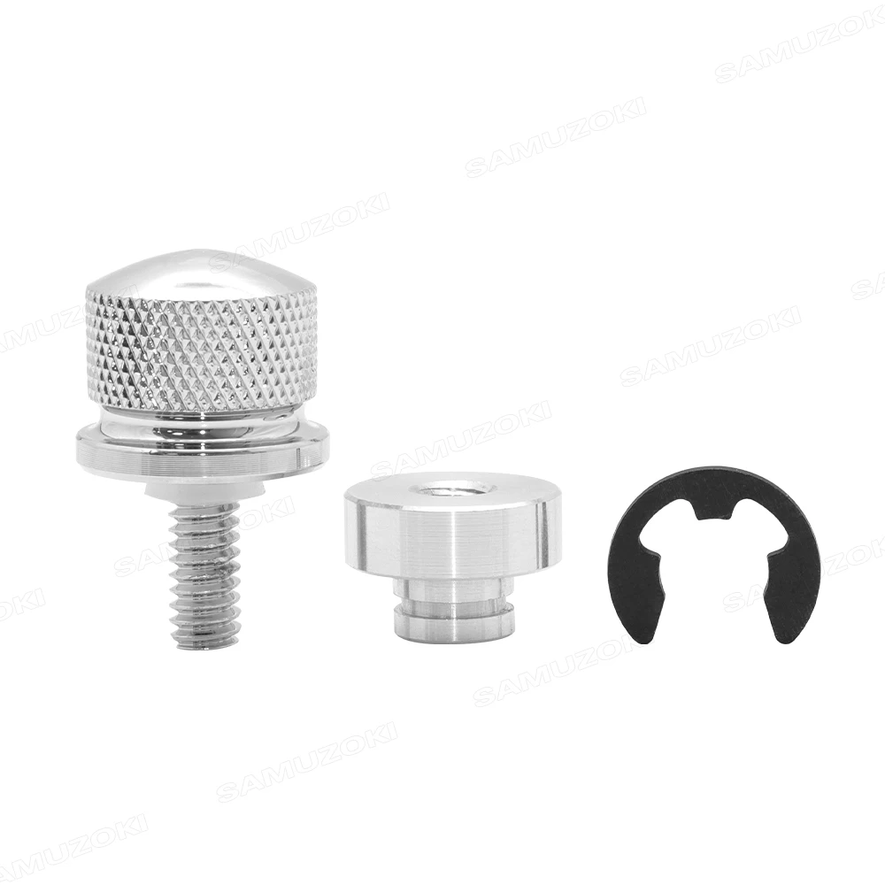 Billet Aluminum Rear Fender Seat Bolt Screw Nut Tab Cover For Harley XL Dyna Softail Touring Models 96-Later Universal Parts