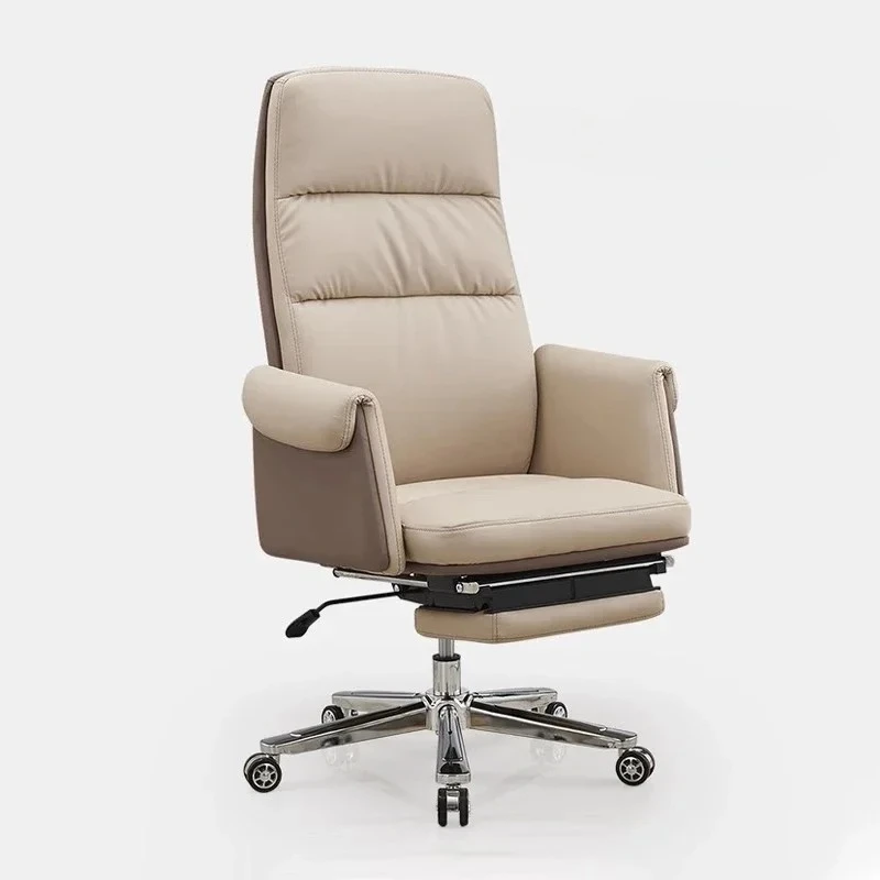 Comfortable and simple computer chair Ergonomic boss office chair Home business reclining swivel chair
