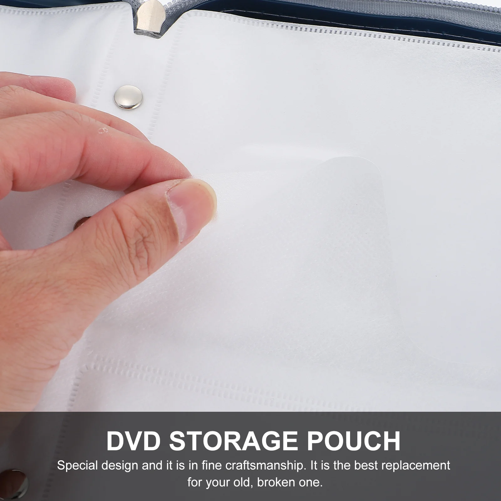 

80-Slot Disc Storage Bag High Durability Softening Material Cd Holder Pouch Zipper Design for Protection Cd Storage Case