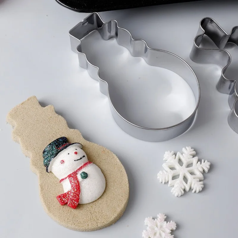 3/18Pcs/set Christmas Cookie Cutter Gingerbread Xmas Tree Mold Christmas Cake Decoration Tool Navidad Gift Baking Biscuit Mould