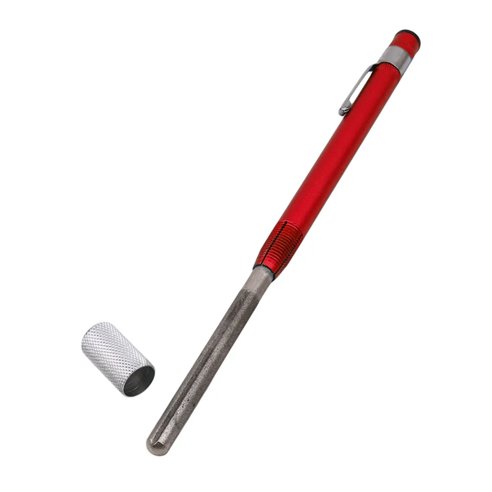 Fishing Hook Sharpener Pen Sharpener Outdoor Tool Diamond Pen Shaped Sharpener Portable Outdoor Metal Tool Accessories