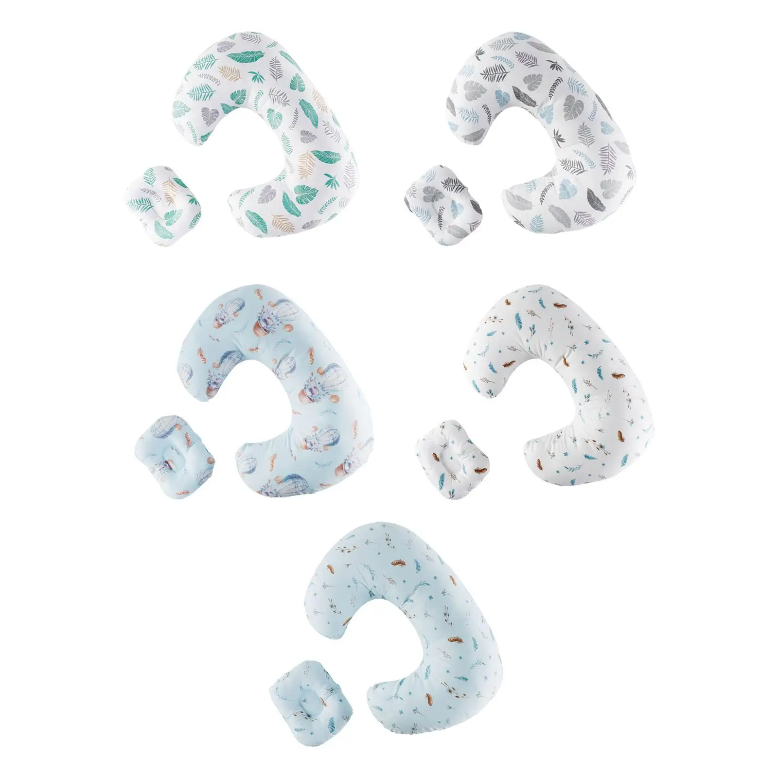 Voedingskussen Ondersteuningskussen Baby Borstvoeding met afneembare hoes Voeden Taillekussen voor borstvoeding Flesvoeding Moeder