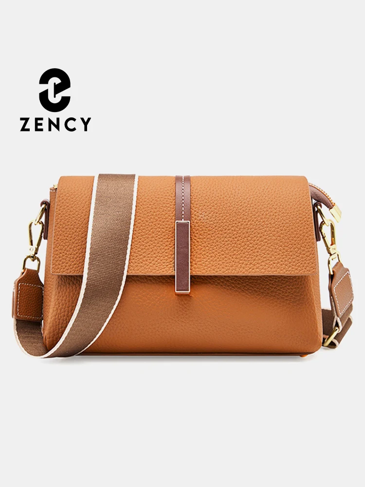 Zency 2024 Luxury Designer Women Retro Shoulder Handbag Genuine Leather Bag Envelope Bags Female Small Crossbody Bag Girl Purses