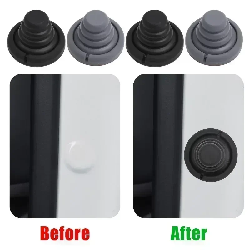 Silicone Car Door Anti Shock Pad Silicone Bumper Gasket Soundproof Protector Universal Auto Trunk Hood Closing Buffer Sticker