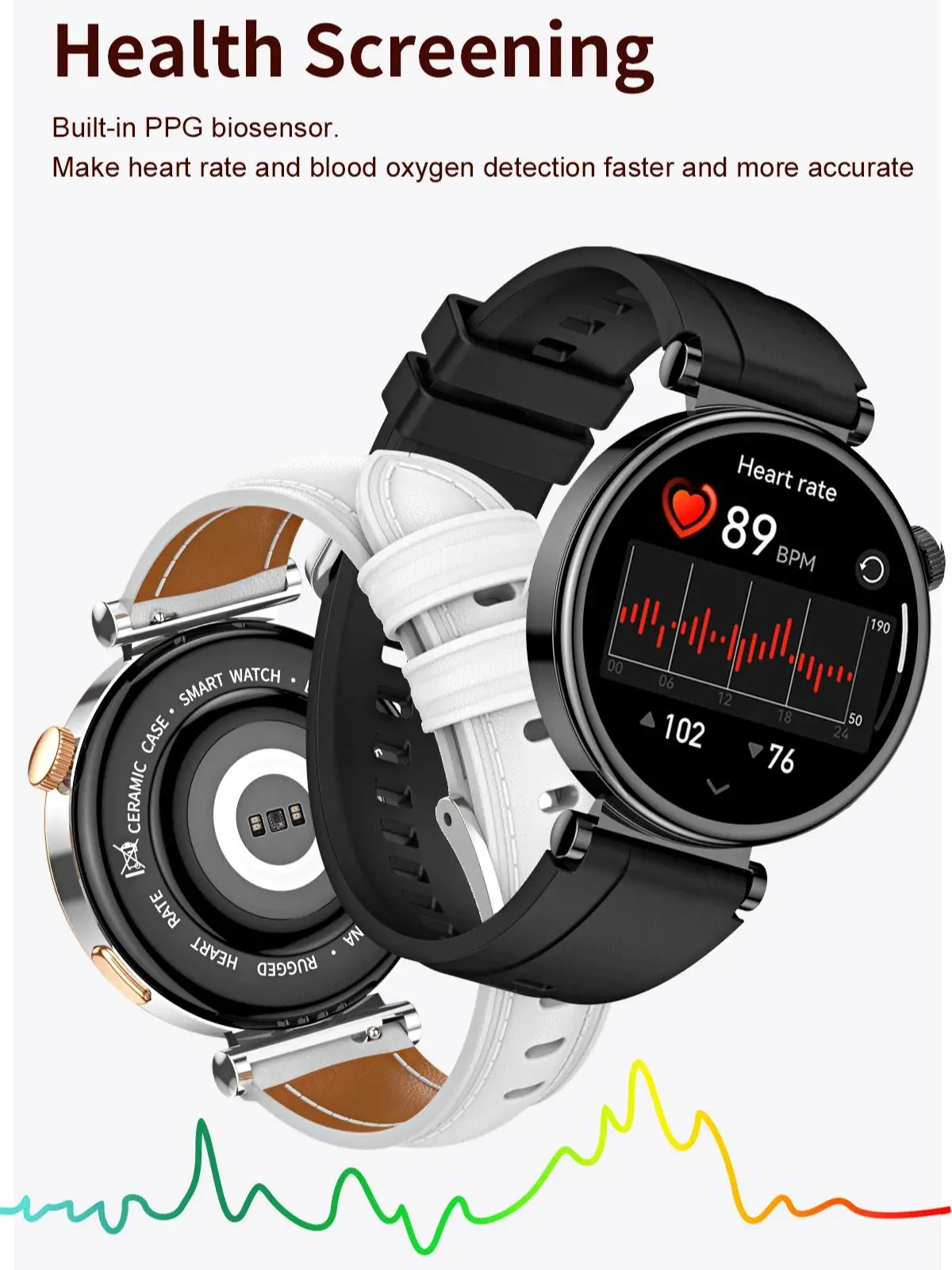 Women Smart Watch GT 4 Mini 41mm for Huawei iPhone AMOLED Always-on Display Bluetooth Call Health Smartwatch NFC GPS Route