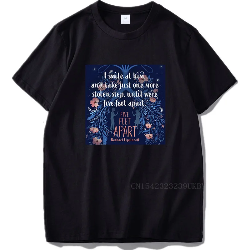 Five Feet Apart T Shirt Romantic Love Movie Tee Tops EU Size 100% Cotton O-Neck Soft Shirt