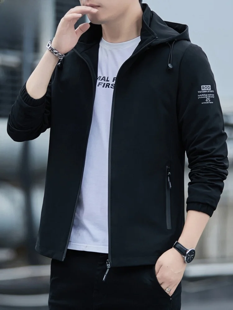 

Paul Men's Autumn Winter Jaet Hooded Thiened Fce Casual Sports Top for Middle-aged And Young Men Stand Fit Long Sve