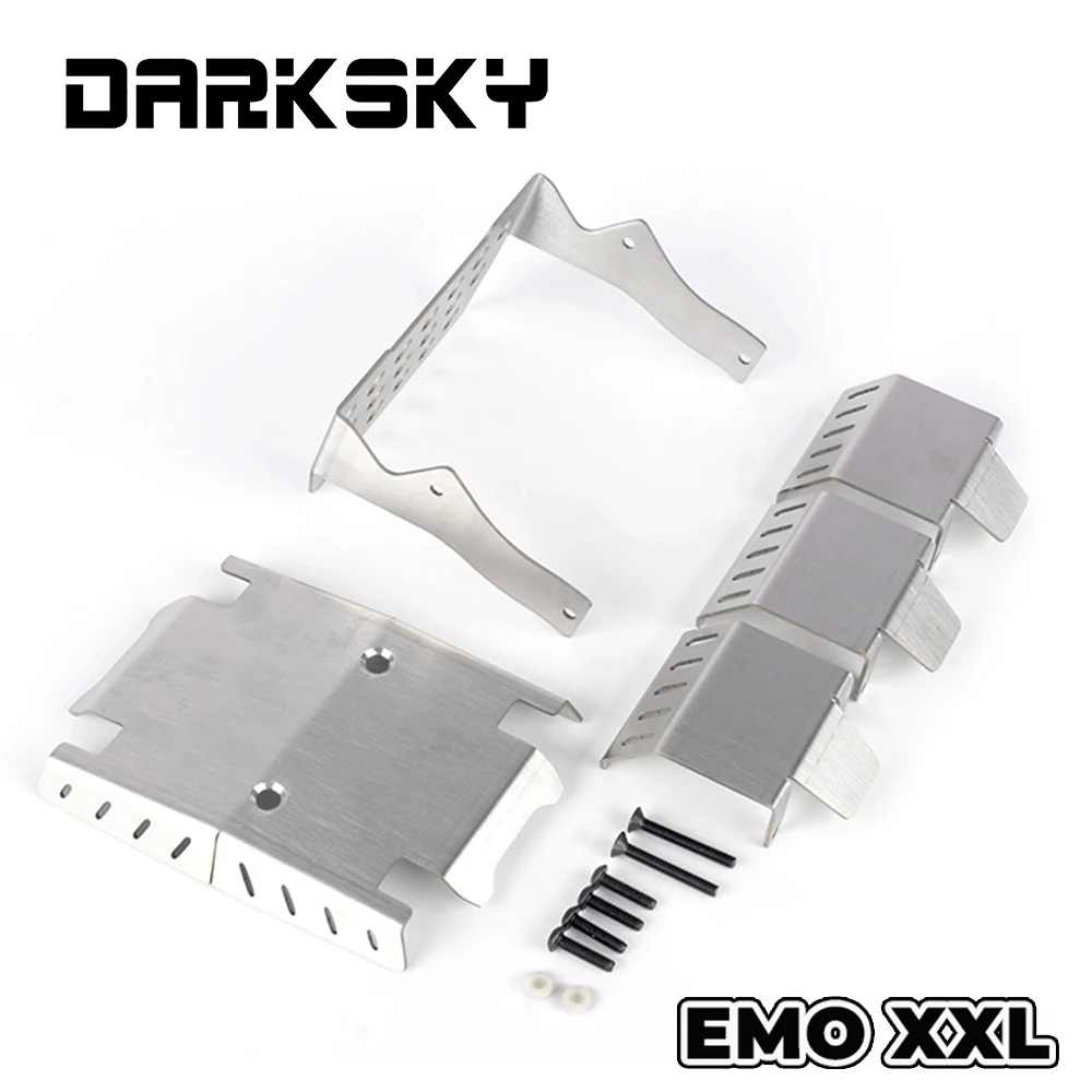 DARKSKY Metalowa Płyta Ochronna Podwozia, Ochrona Przed Upadkiem, Akcesoria do Crossrc 1/6 EMO XX EMO XXL
