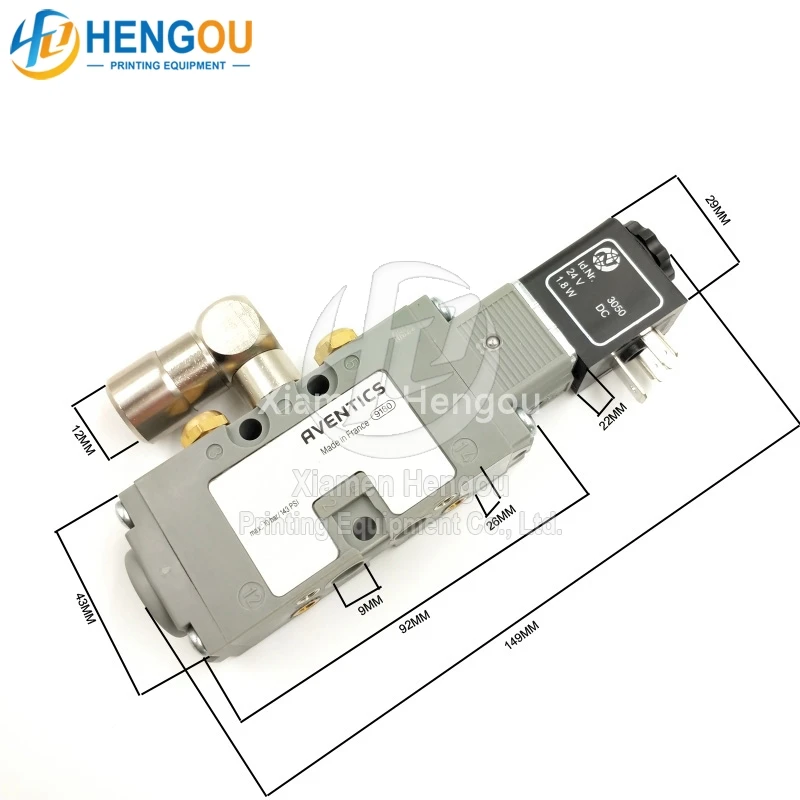 

M2.184.1171 Оригинальный клапан SM74 SM102 Электромагнитный клапан Запасные части для офсетной печатной машины