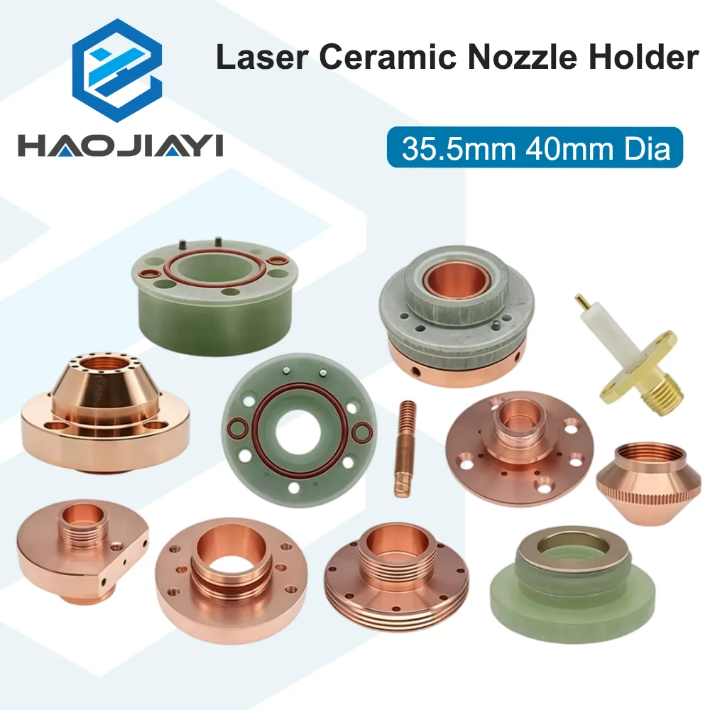 35.5mm Height 40mm Dia. Laser Ceramic Nozzle Holder for 1064nm Fiber Laser Cutting Head