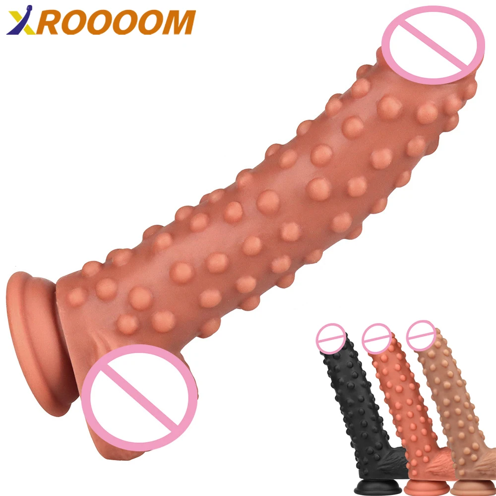 

23cm Realistic Dildo with Strong Suction Cup for Hands-Free Play,Flexible Dildo Lifelike Huge Penis for Vaginal G-spot for Women