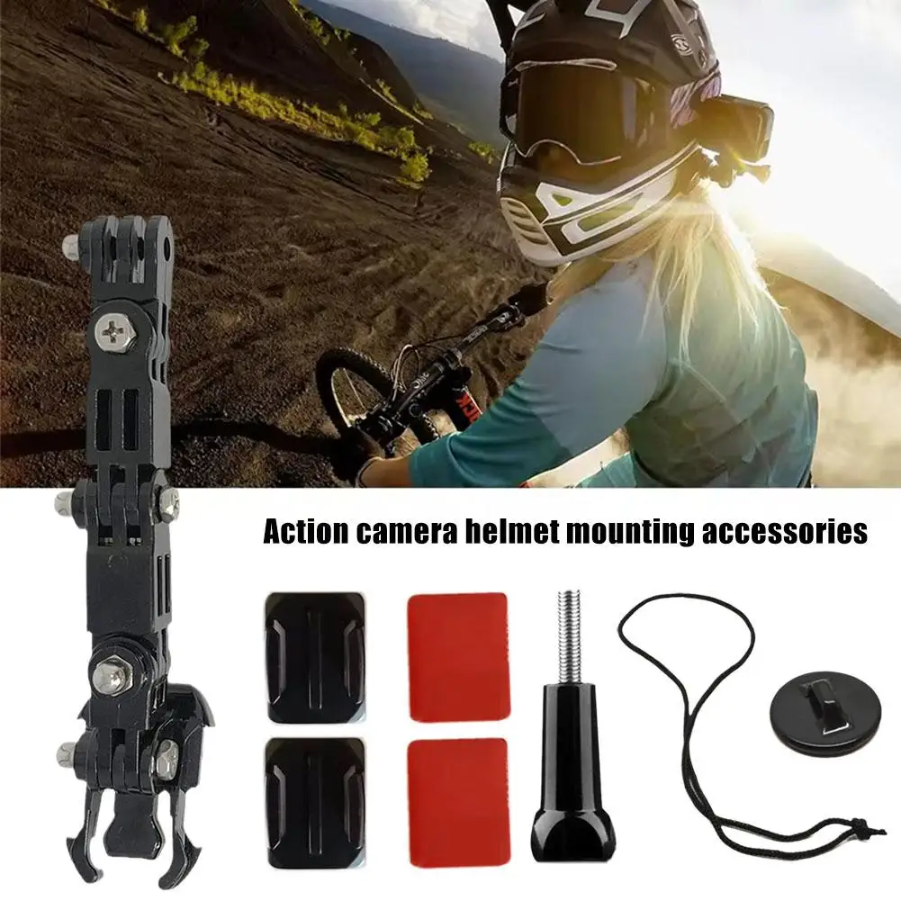 Motorcycle Helmet Holder All-round View Adjustable Helmet Accessories Camera Camera Action Holder Mounting P9O8