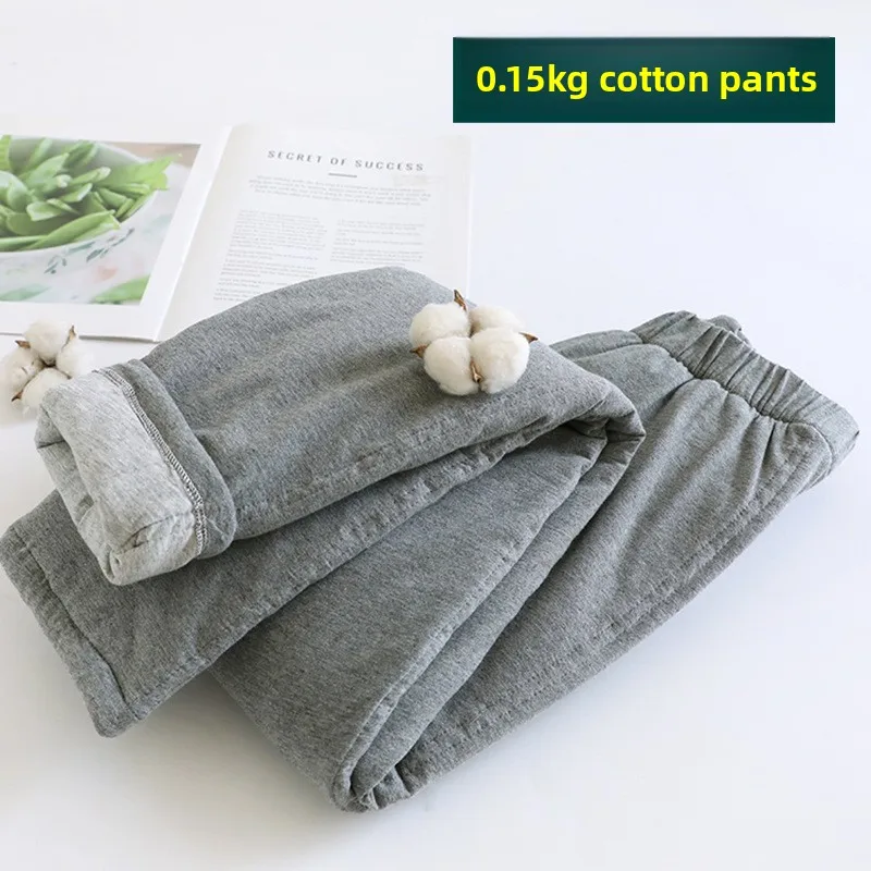 Cotton Women's Six Taels of Cotton Thermal Pants, Handmade Home Thin Cotton Pants, Wet and Cold Pants for Women