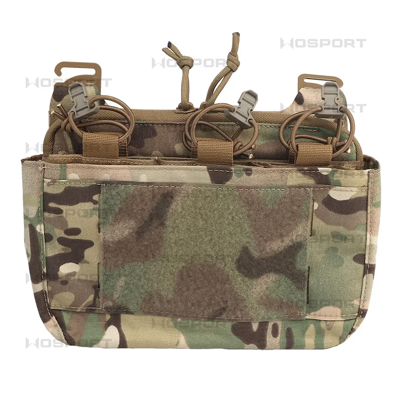 

WoSporT Tactical Camouflage Pouch DOPE Fits MOLLE Gear Multi-Functional Combo Split Use Lmported Nylon Fabric