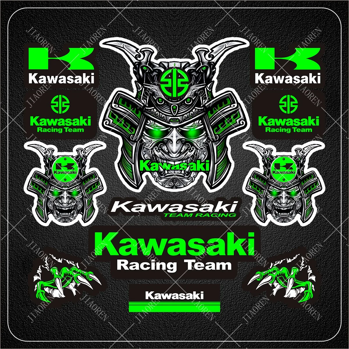 

Reflective Kawasaki Sticker Motorcycle Decal Helmet Tank Logo