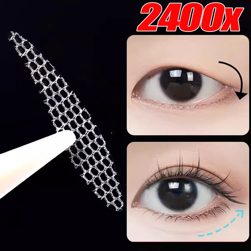 Self-adhesive Lace Mesh Olive-shaped Eyelid Paste-shaped Invisible Double Eyelid Shadow Tape Sticker Beauty Makeup Eyelid Tools