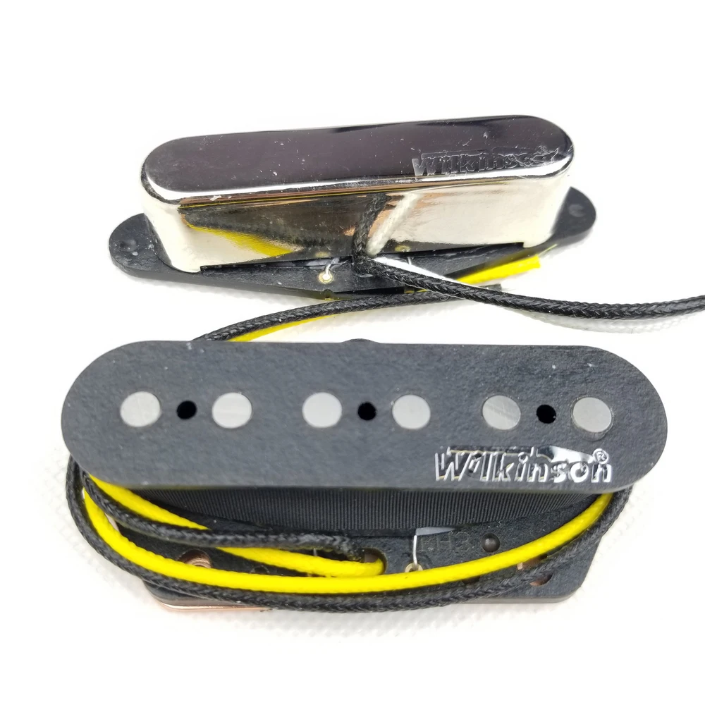 Wilkinson WVT Alnico5  Pickups Neck and Bridge  Eleciric Guitar Pickups Chrome Silver Made In Korea