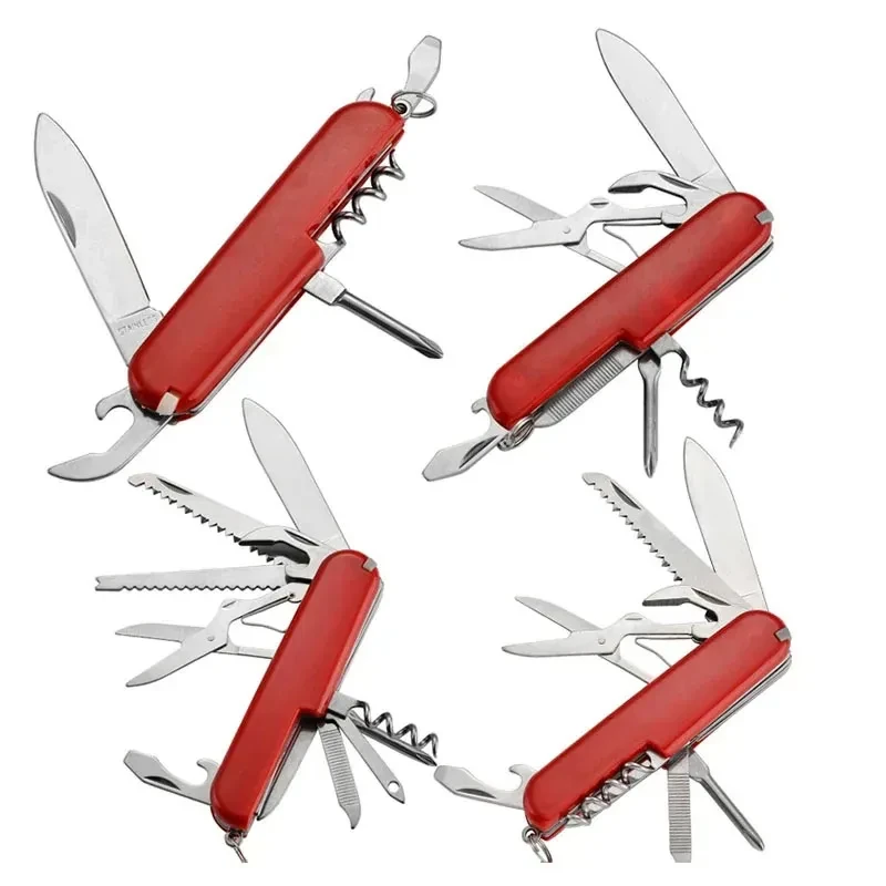 Multifunctional Folding Pocket Pliers Knife Keychain Portable Multitool Scissors Box Opener Outdoor Camping Hiking Hunting Knife