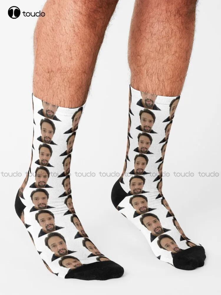 Lin Manuel Miranda Meme Socks Womens Cotton Socks Cartoon Comfortable Best Girls Sports Street Skateboard Socks Custom Gift Sock