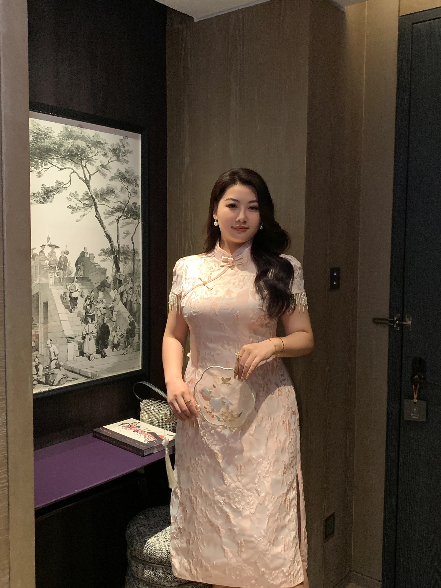 

GLEC Высококачественное женское платье больших размеров с вышивкой Dr 2025, новая улучшенная версия, юбка средней длины, бальное платье