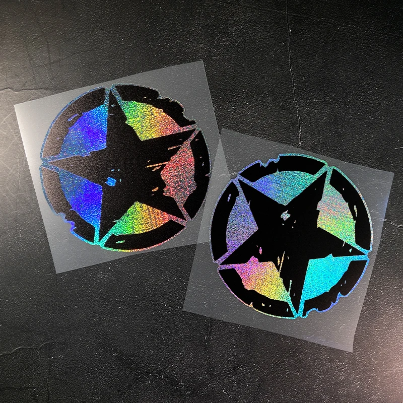 Five-Point Star Motorcycle Sticker Waterproof Vinyl Decal for Motorbike Helmet Fuel Tank Fairing Car Window Body Decoration