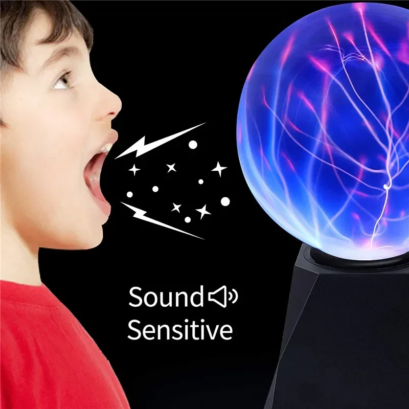 Novelty Magic Plasma Ball Light Electric Lamp 220V 3 4 5 6 8 Inch Night Light Kids Gift Birthday Christmas Decor Plasma Lamp