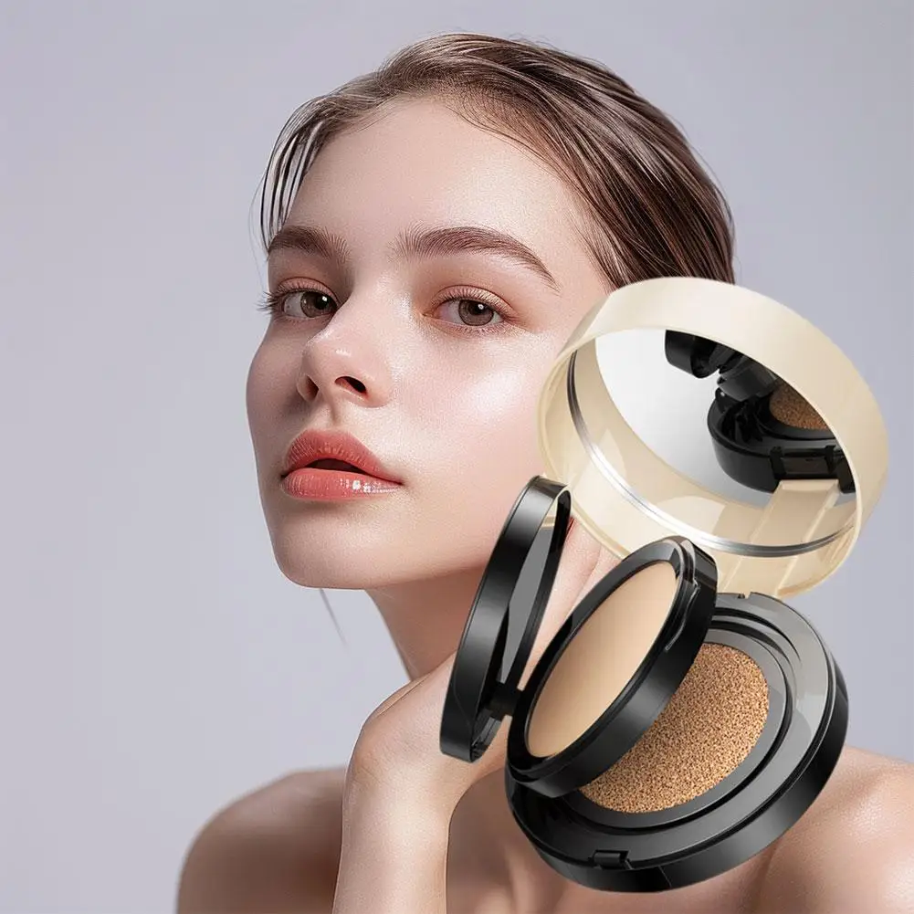 

Mushroom Head Air Cushion BB Cream, Moisturizing Concealer Lasting Foundation CC Makeup Tone Base Liquid Even Skin Primer Y4K8