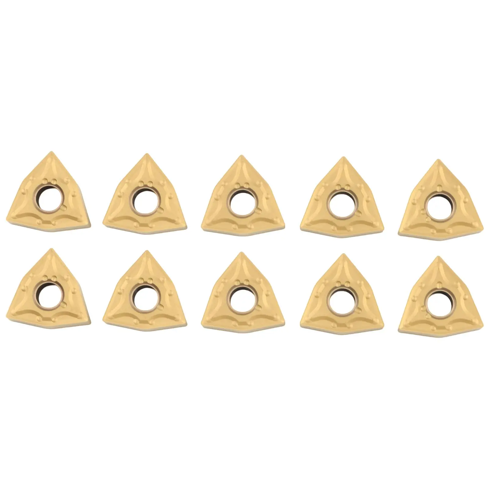 High Performance WNMG080404MA WNMG431 Lathe Carbide Inserts Pack of 10 Suitable for Semi Finishing and Finishing