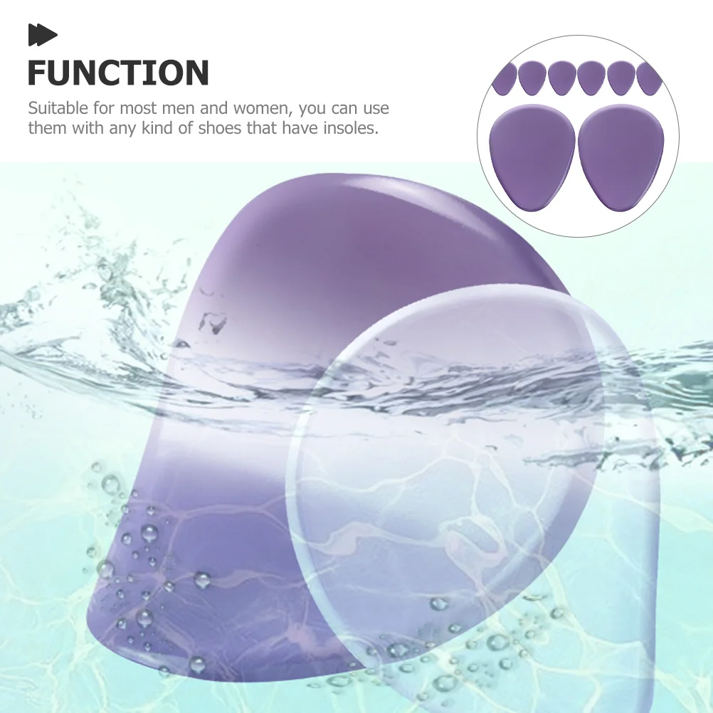 

8pcs High Heels Forefoot Insoles Metatarsal Pads Nonslip Soft Foot Protection Inserts Size Fits All Women Shoes