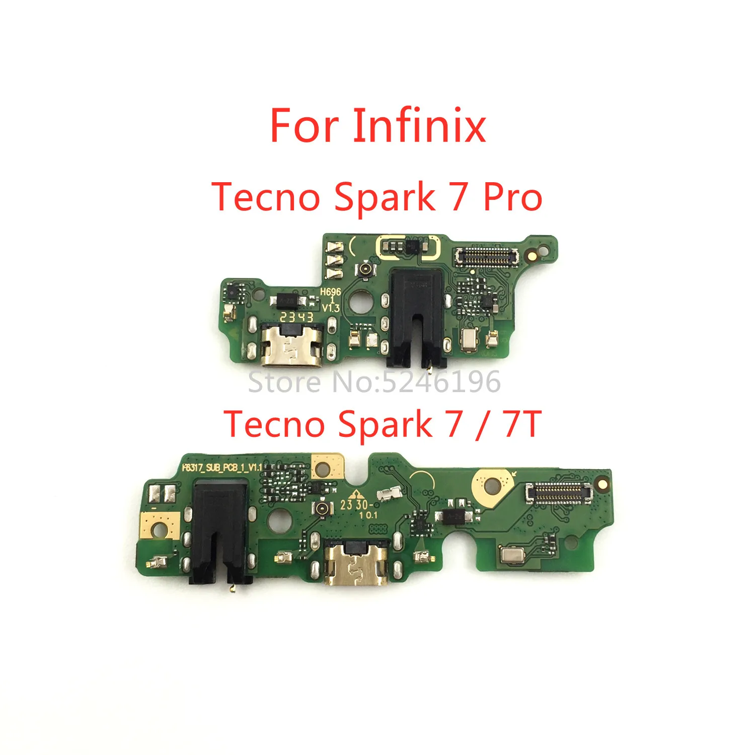 

1pcs USB Charging Port Charger Flex Cable For Infinix Tecno Spark 7 Tecno Spark 7T Infinix Tecno Spark 7 Pro Replace Part.