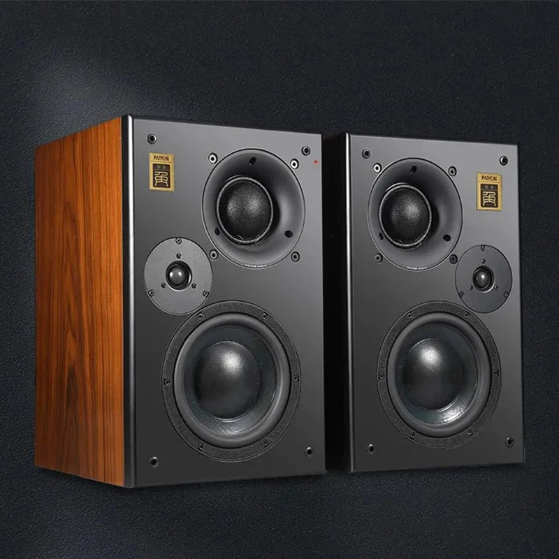 

PAIYON P83 Three-way Passive Bookshelf Speaker 150W HIFI EXQUIS 8'' Woofer Real Wood Speakers