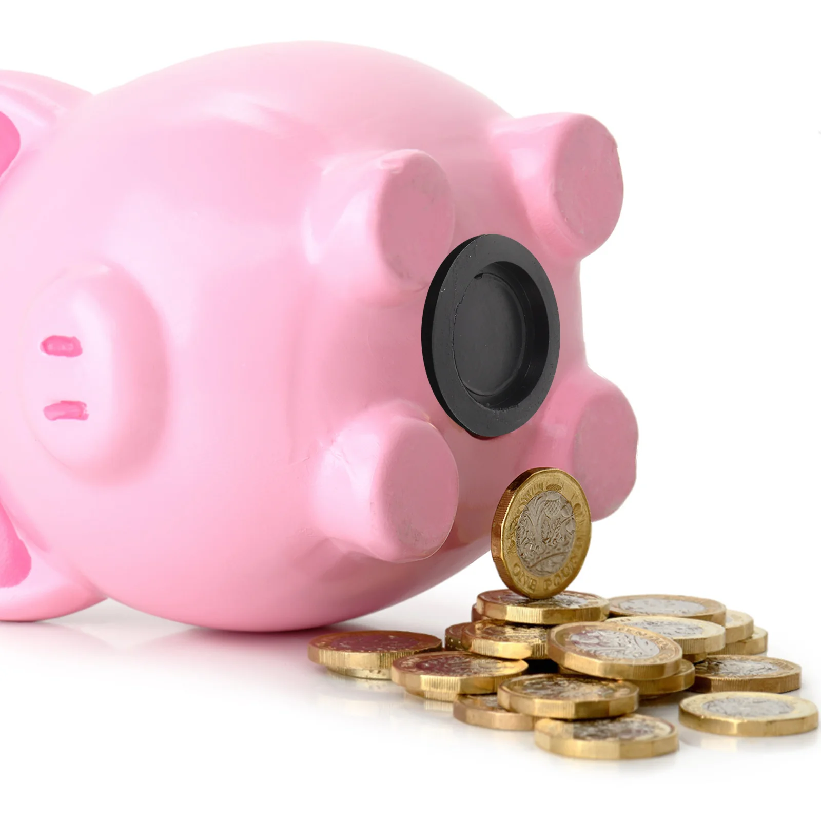 

24pcs Soft Rubber Piggy Bank Plug Double Layer Saving Box Stopper For Coin Jar Universal Round Hole Cover Replacement Accessory