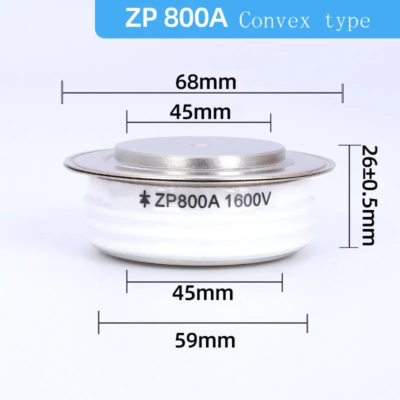 

ZP800A 1600V Convex Flat Thyristor