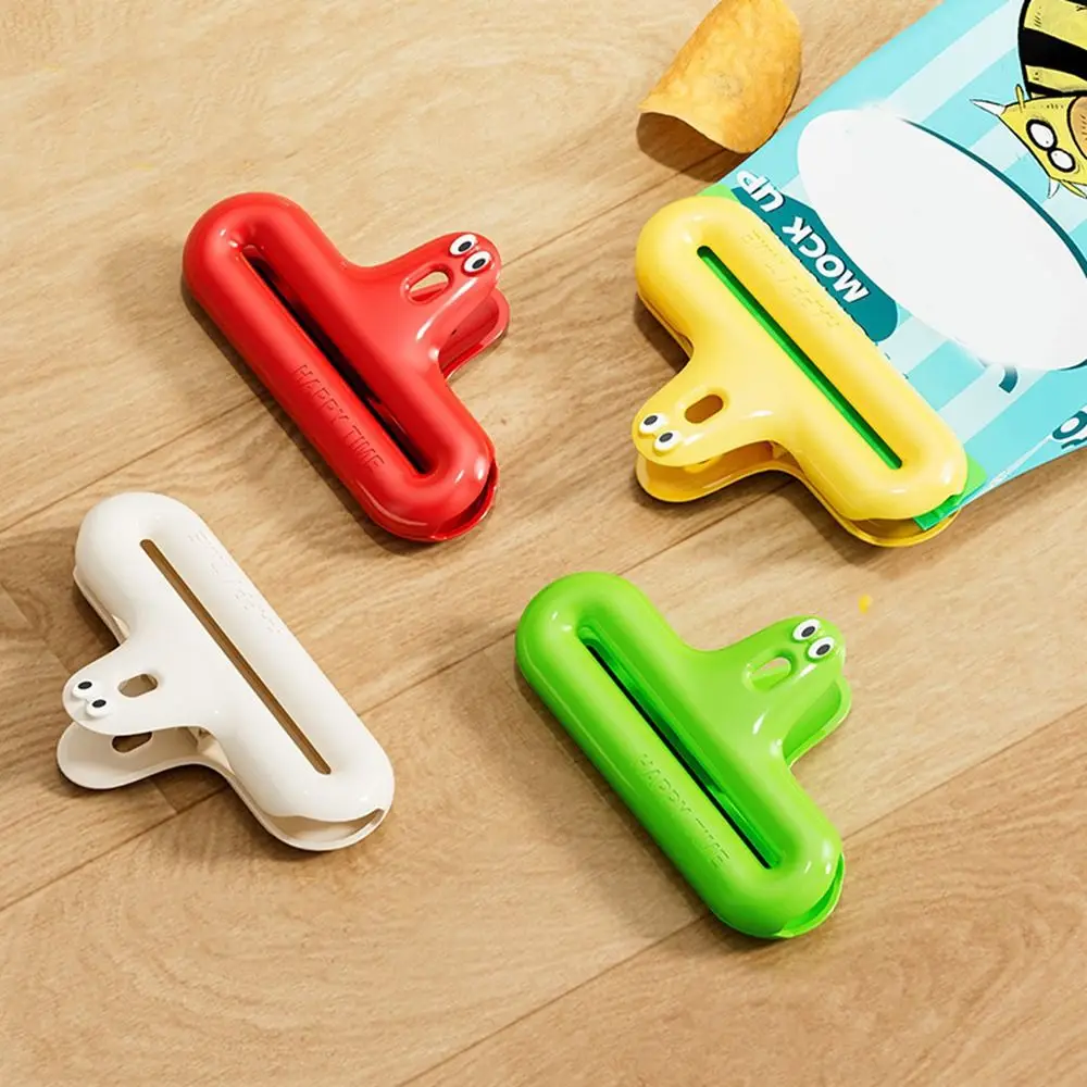 

5Pcs ABS Kawaii Sealing Clip Moisture-proof Decorative Food Bag Storage Clip Food Preservation Milk Powder Bag Clip Snack Bag