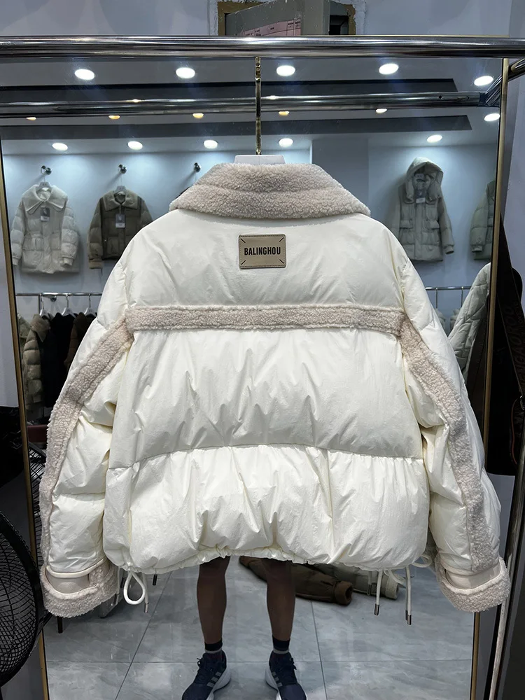 Women Duck Down Coat for Winter 2025 Stand Collar Puffer Jacket Thick Warm Female Feather Parkas Snow Outerwear