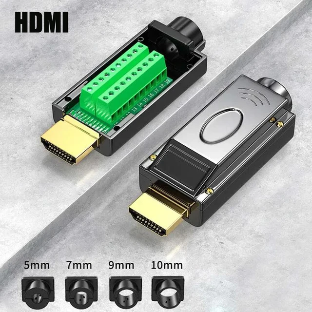 Bezlutowane złącze męskie HDMI złącze bezlutownicze z metalem/plastikowa obudowa