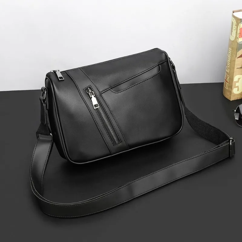 

New Men's Crossbody Bag Retro Fashion Crossbody Bags for Men Luxury Brand Designer Shoulder Bag Multiple Pockets Crossbody Bag