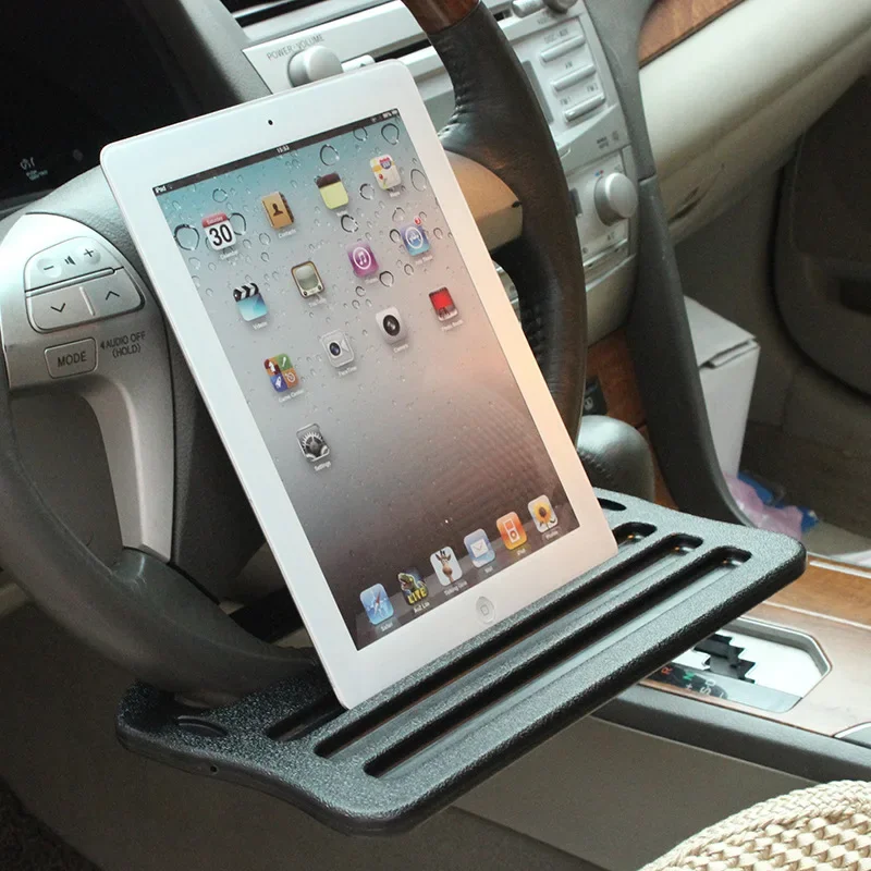 Car Notebook Holder Tablet Multi-function Steering Wheel Card Table Car Dining Wheel Computer Table Workbench Accessories