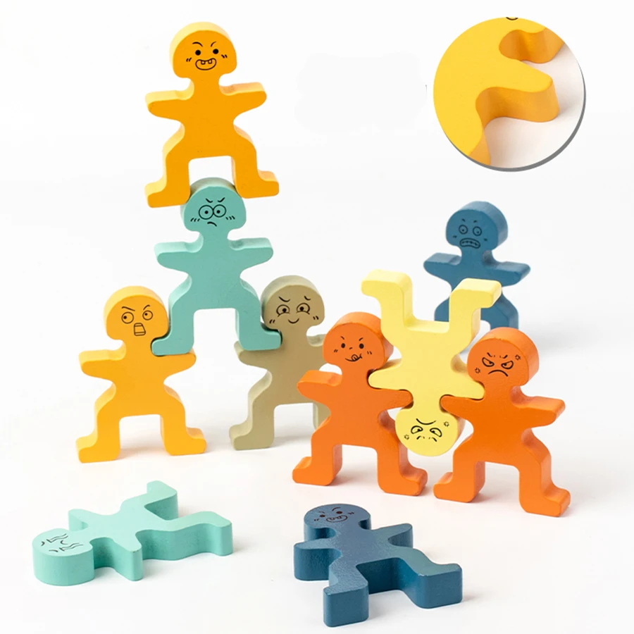Blocs de construction éducatifs pour enfants, jouet d'équilibre en bois, marque de jouets de haute qualité, exercice pour les compétences pratiques